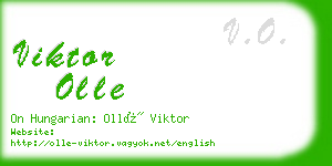 viktor olle business card